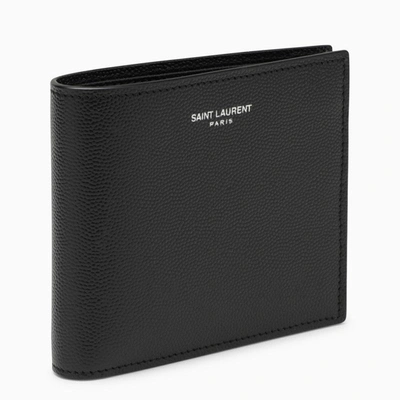 SAINT LAURENT SAINT LAURENT BLACK SMOOTH LEATHER EAST/WEST WALLET MEN