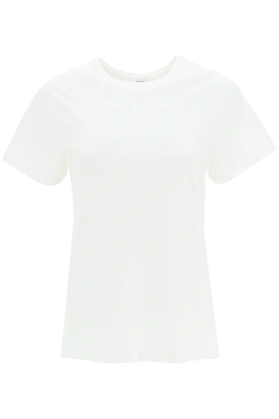 Totême Toteme Curved Seam T-shirt Women In White