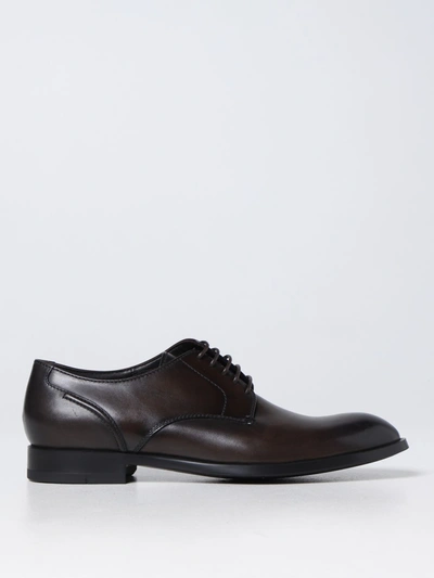 Zegna Lace Up And Monkstrap Leather In Brown