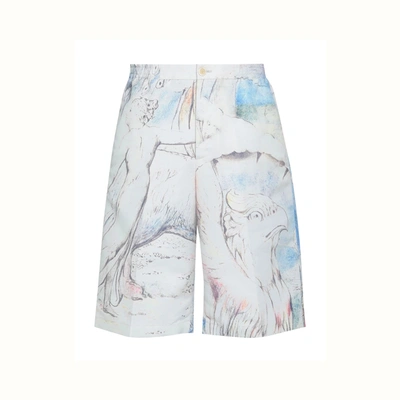 Alexander Mcqueen Beige Polyester Short And Mini Shorts In Multi