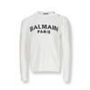 BALMAIN BALMAIN COTTON LOGO SWEATER