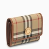 BURBERRY BURBERRY VINTAGE CHECK SMALL WALLET IN COATED CALVAS