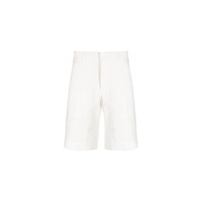 Casablanca Cotton Bermuda Shorts In White