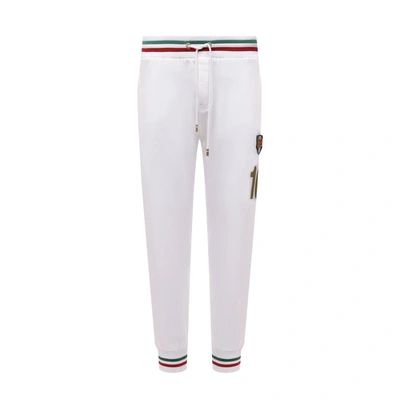 Dolce & Gabbana Logo Sweatpants In White