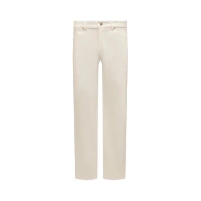 Jil Sander Straight-leg Denim Trousers With Five-pocket Design In White