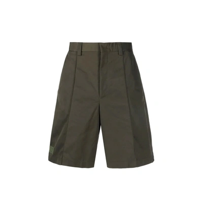 Valentino Vltn Tag Shorts In Green