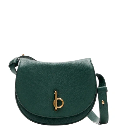 Burberry Rocking Horse Leather Crossbody Bag In Green