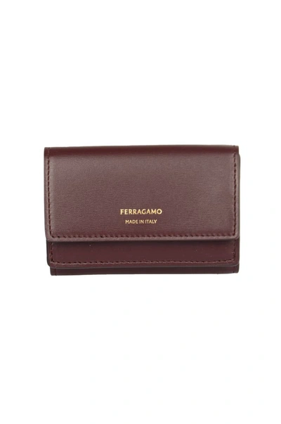 Ferragamo Wallets In Dark Barolo || Nero