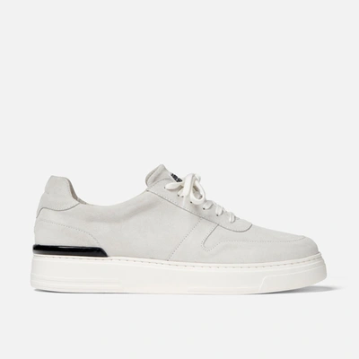 Duke & Dexter Ritchie Hand-stitched Leather Low-top Trainers In White