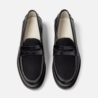 Duke & Dexter Men's Wilde Black Rattan Penny Loafer - Men's