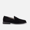 Duke & Dexter Mens Black Wilde Suede Penny Loafers Eur 45 / 11 Uk In Black