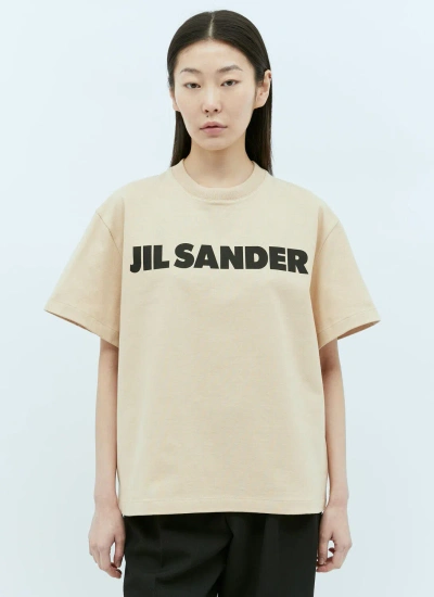 Jil Sander T-shirt In Beige