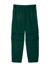 Burberry Nylon Cargo Pants In Green