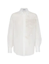 BRUNELLO CUCINELLI SHIRT WITH FLORAL EMBROIDERY