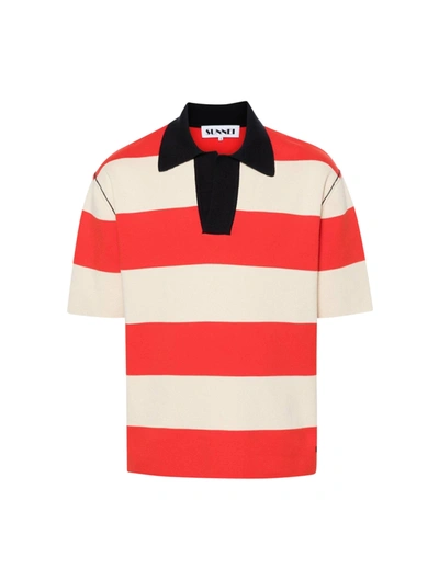 SUNNEI STRIPED POLO SHIRT