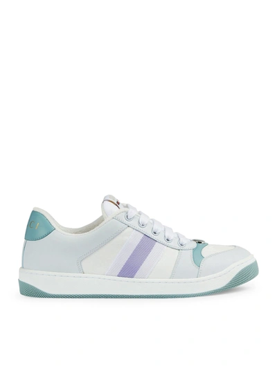 Gucci Screener Gg Sneakers In Light Blue