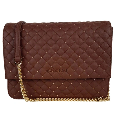 Baldinini Trend Brown Leather Di Calfskin Crossbody Bag