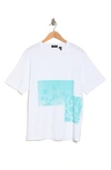 THEORY THEORY PLACED POOL COTTON GRAPHIC T-SHIRT