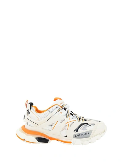 Balenciaga Sneakers In Blanc/orange