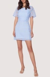 LOST + WANDER HIGH TIDE GRID OVERLAY MINIDRESS