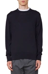 Officine Generale Nilo Crewneck Sweater In Night Sky