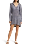 LA BLANCA HOODED COVER-UP TUNIC