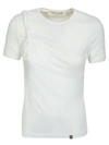 Alyx Ladies Twisted Short Sleeve Round Neck T-shirt In White