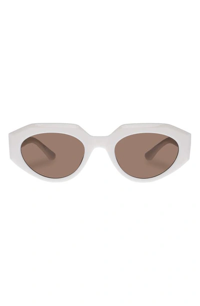 Aire Aphelion 51mm Octagon Sunglasses In Ivory White