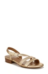 Naturalizer Hilma Womens Faux Leather Adjustable Slingback Sandals In Brown