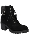 BELLA VITA ETHEL WOMENS PULL ON FAUX LEATHER COMBAT & LACE-UP BOOTS