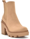 NINE WEST FORME WOMENS FAUX SUEDE LUGGED SOLE CHELSEA BOOTS