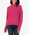 KUT FROM THE KLOTH LEONA TURTLENECK SWEATER IN DEEP PINK