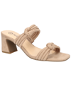 Bella Vita Danville Slide Sandal In Almond Suede