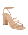 CALVIN KLEIN WOMEN'S NORRA SQUARE TOE STRAPPY DRESS SANDALS