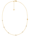 MICHAEL KORS GOLD-TONE OR SILVER-TONE STERLING SILVER STATION NECKLACE
