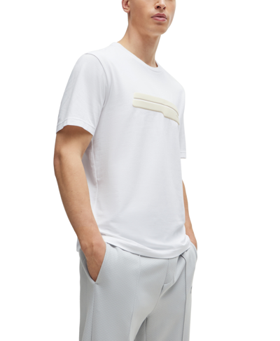 Hugo Boss Boss By  Men's Logo Artwork Regular-fit T-shirt In White