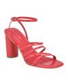 Calvin Klein Norra Ankle Strap Sandal In Dark Pink