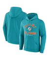 Fanatics Men's  Aqua Miami Dolphins Between The Pylons Pullover Hoodie In Aqua