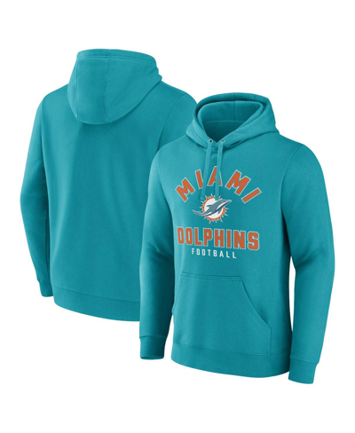 Fanatics Men's  Aqua Miami Dolphins Between The Pylons Pullover Hoodie