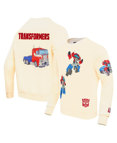 Freeze Max Men's And Women's  Optimus Prime Natural Transformers Transformation Pullover Sweatshirt