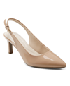 Easy Spirit Women's Raveen Stiletto Heel Slingback Dress Pumps In Medium Natural Patent - Faux Patent Leat