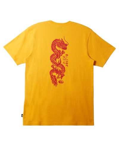 Quiksilver Men's Dragon Fist Moe Short Sleeve T-shirt In Radiant Yellow