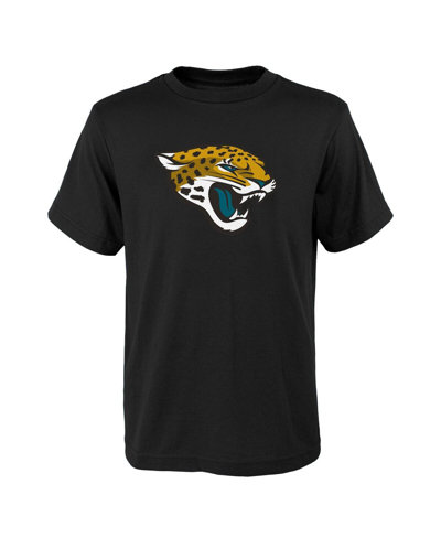 Outerstuff Kids' Big Boys And Girls Black Jacksonville Jaguars Primary Logo T-shirt