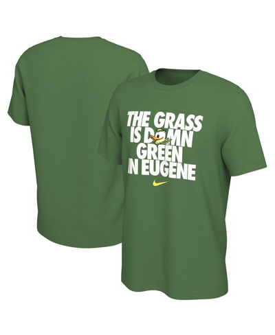 NIKE MEN'S NIKE GREEN OREGON DUCKS GRASS IS GREEN IN EUGENE T-SHIRT