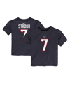 NIKE TODDLER BOYS AND GIRLS NIKE C.J. STROUD NAVY HOUSTON TEXANS PLAYER NAME AND NUMBER T-SHIRT