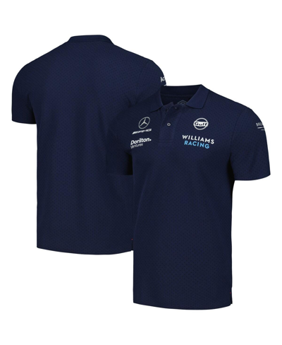 Umbro Men's  Navy Williams Racing Cvc Media Polo Shirt