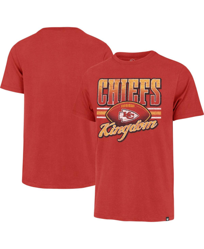 47 Brand Men's ' Red Distressed Kansas City Chiefs Chiefs Kingdom Regional Franklin T-shirt