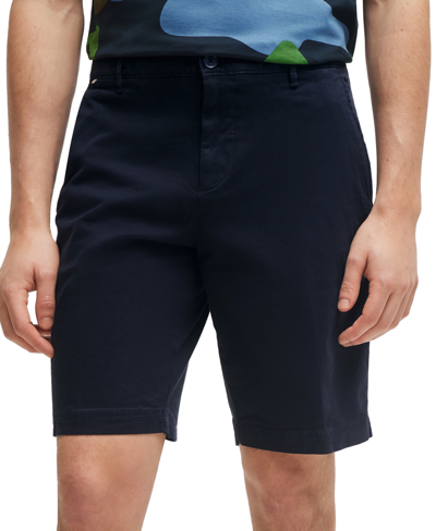 Hugo Boss Boss By  Men's Slim-fit Shorts In Dark Blue
