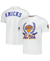FISLL MEN'S AND WOMEN'S FISLL WHITE NEW YORK KNICKS HERITAGE CREST T-SHIRT
