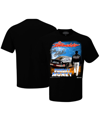 CHECKERED FLAG SPORTS MEN'S CHECKERED FLAG SPORTS BLACK DALE EARNHARDT SUNDAY MONEY T-SHIRT